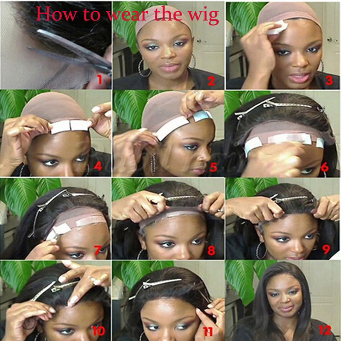 ALL COLORS Pre Bonded Hair Extensions 100 Percent Virgin Hair Lace Wigs For Afro