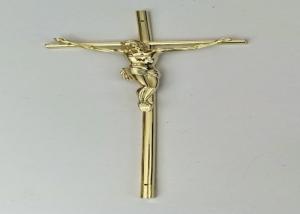 Quality 37×13.7cm Gold Color PP Material Coffin Cross wholesale