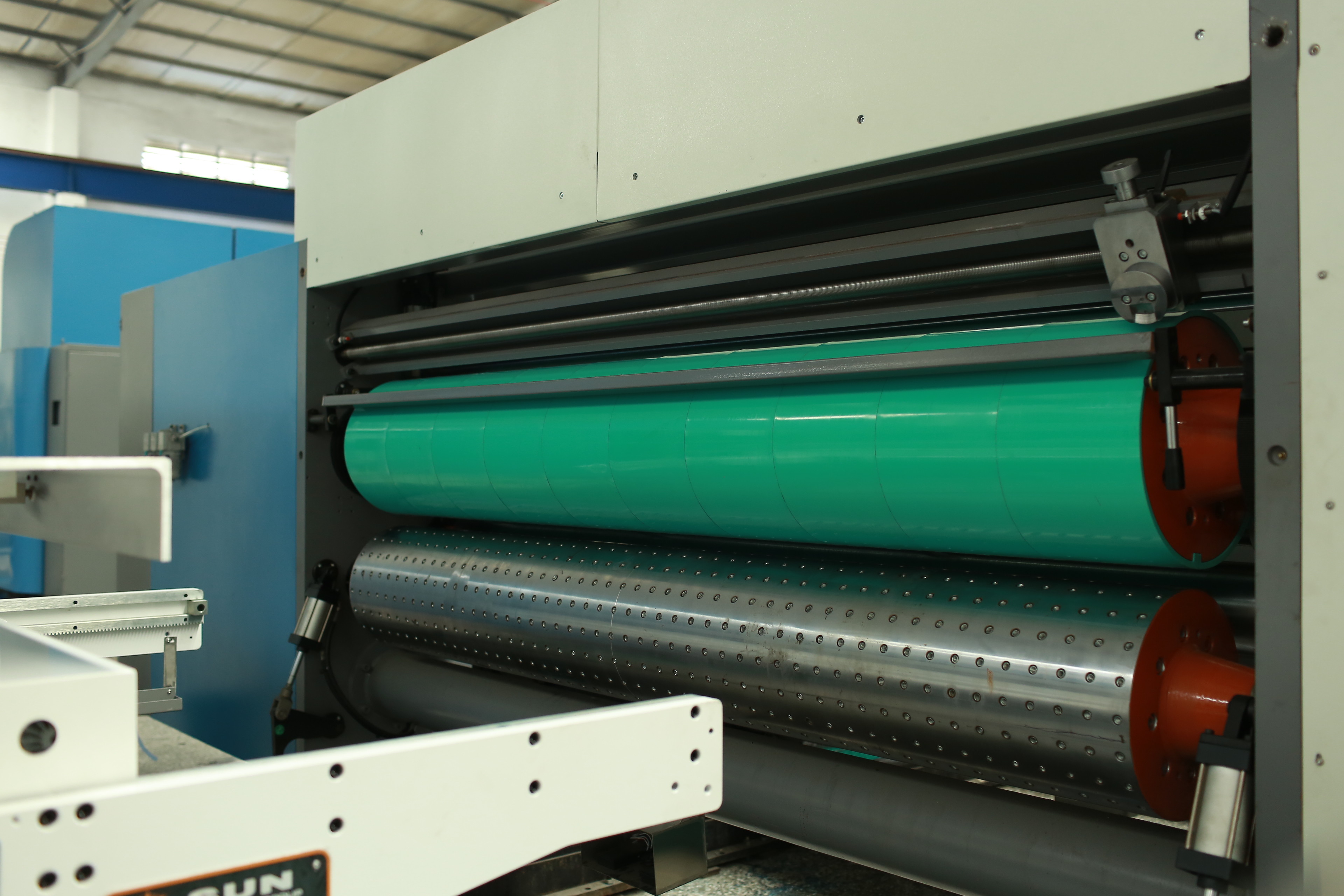 6 Colour Flexo Printing Machine , 1100×2750 Carton Printing Slotting Machine
