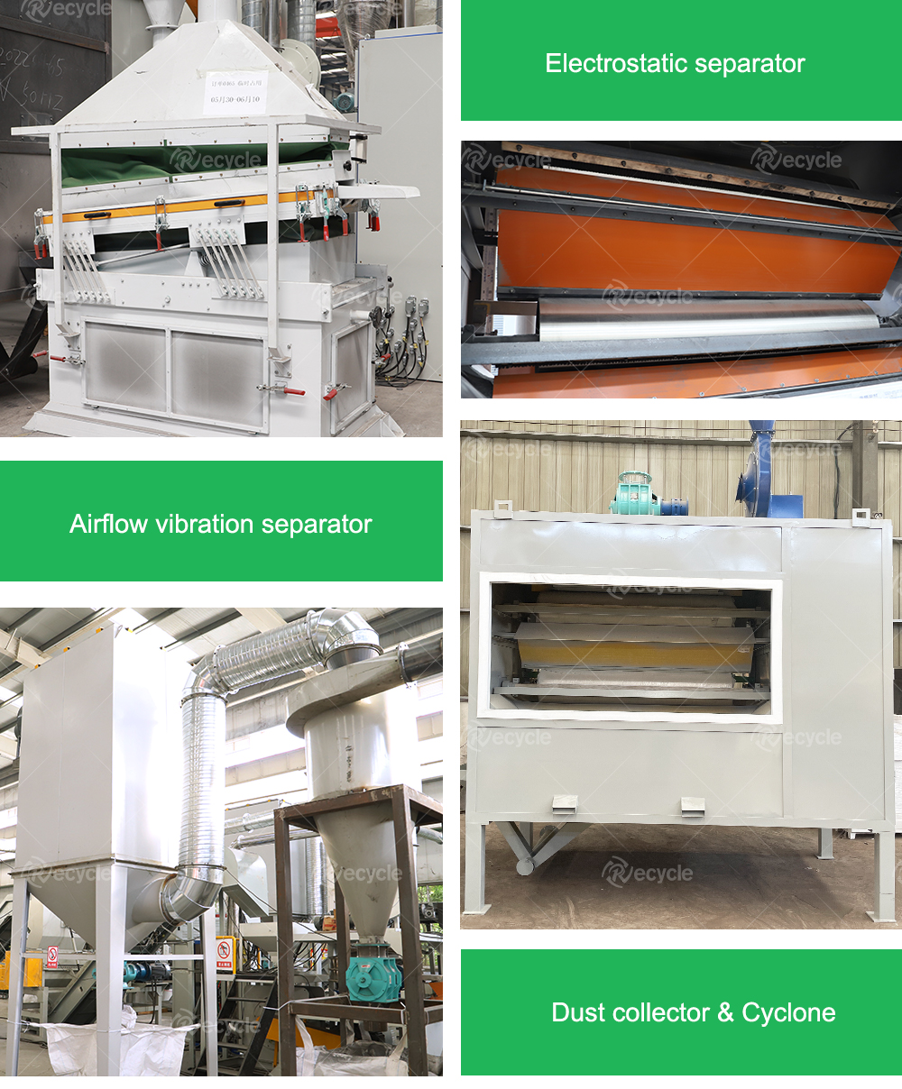 Metal Bifacial Solar Panel Recycling Line Physical No Pollution Function for PV Panels