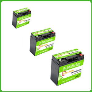 Quality Rechargeable 12V 20Ah lithium li-ion battery pack for solar lights wholesale