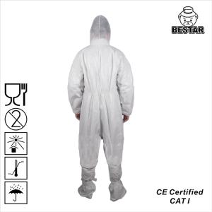 Quality Dustproof Disposable Painting Coveralls Spp PE Medical Coverall Suit wholesale