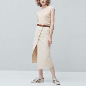 Quality 2018 wholesale summer&amp;Autumn women office knitted cotton skirts wholesale