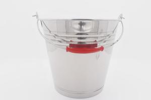 Quality 16L Wholesale home 201 grade stainless steel metal water pail durable water bucket with handle wholesale