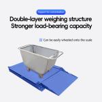 SOHE 600*800mm 500KG Carbon Steel Ultra Low Platform Scale Division 0.2KG Double