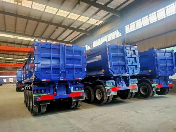 Sale 3 Axles Heavy Duty Tipper Dump Semi Trailer with 1840mm Tread and
