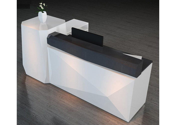 Convenience Store Cash Register Counter , Customized Retail Sales Counter For Retail Store