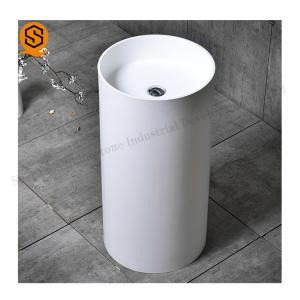 Quality Italy Design Artificial Stone Basin , Pedestal Type Wash Basin wholesale