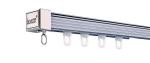 Boningsi 16 Runners Double Aluminum Curtain Track Wall Mount