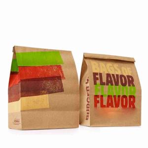 Quality Brown Kraft Reusable Paper Greaseproof Wax Sandwich Bags Oem wholesale