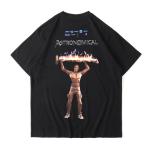 Streetwear Clothing Fashion Men'S Summer Loose Short Sleeve Cotton T Shirt With