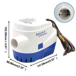 Automatic 12v 1100gph Submersible Outboard Water Pump Impeller