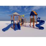 LLDPE Children Plastic Playground Slide For Physical Fitness Anti Cracking