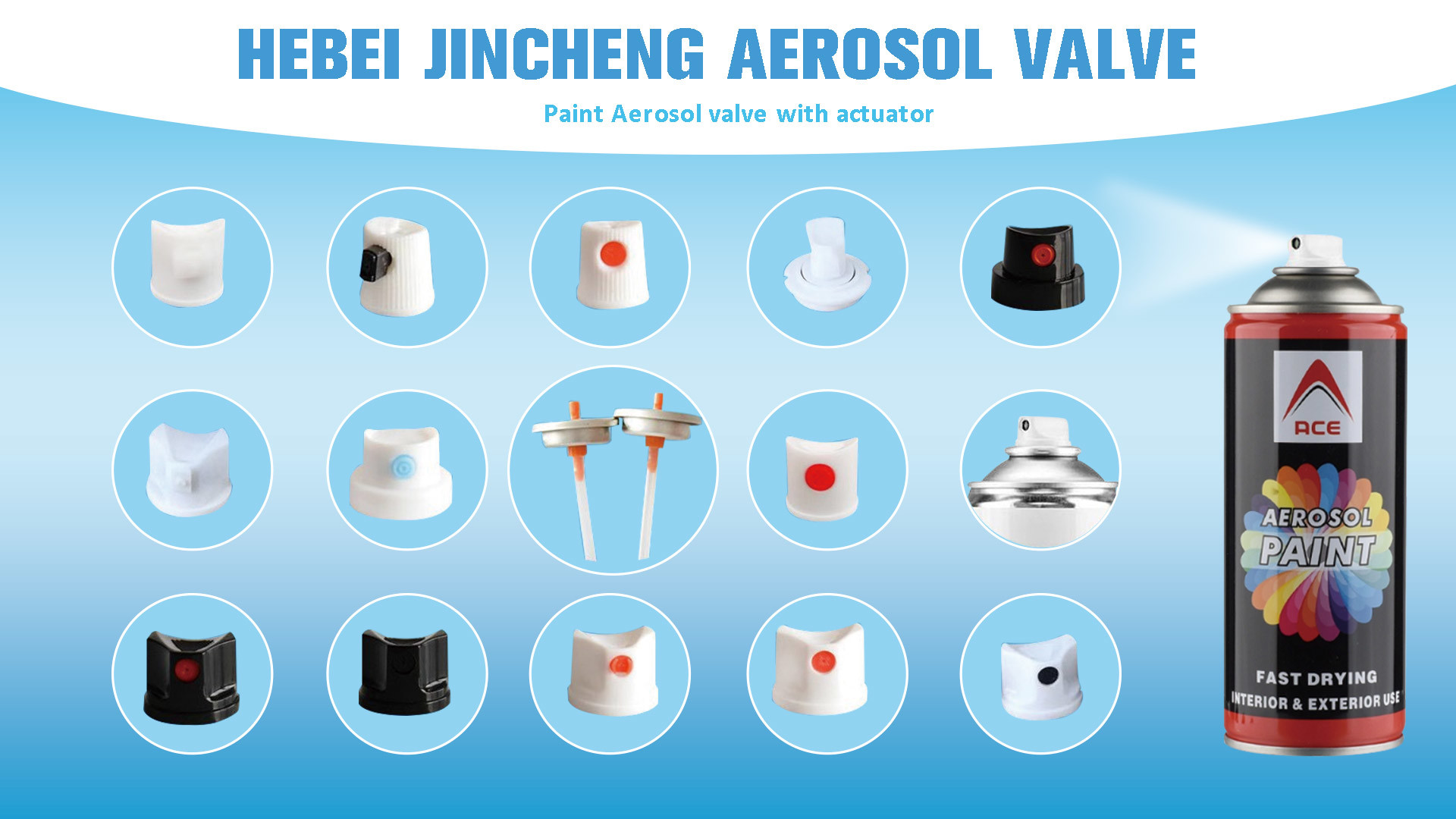 Anticorrosive Spray Paint Valve One Inch Aerosol Can Components