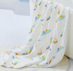 Lovely Animal Printing Natural Gauze Fabric For Infants Clothing 200GSM
