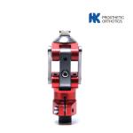 Red Color Max Load 99lbs Children Four Bar Knee Joint With Tube Clamp