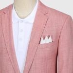 2022 Wedding Party Three Piece White Men's Suits Blazer Regular Length Woven