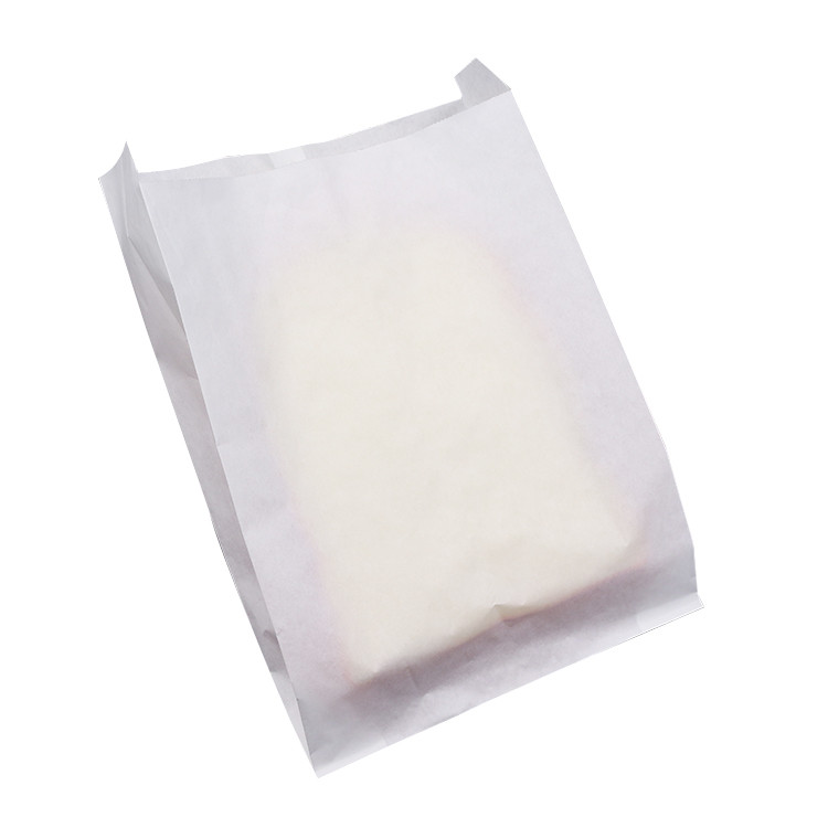 Strong Bottom Brown Paper Bread Bag Uncoated Lining With Eco Friendly Water Based Soy Ink