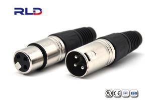 Quality 3 Pin Male XLR Waterproof Electrical Wire Connector Plug wholesale