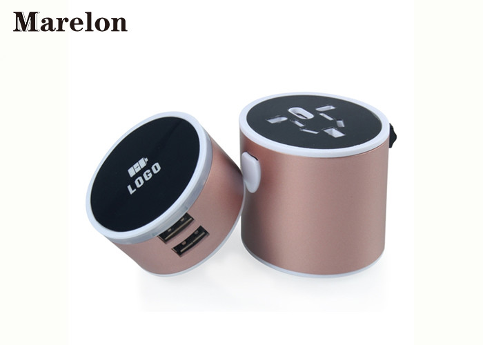 Multi Plug Travel Power Adapter / Mobile Phone Accessories 2 USB Ports