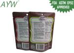 FDA Food Packaging Bags Plastic Laminated Scent Proof Doypack For Bean / Jujube