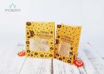 Block Bottom Greaseproof Wrapping Paper Bags With Clear Window Oil Proof