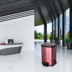 Quality Fingerprint Proof 1.85 Gallon Bathroom Garbage Bin wholesale