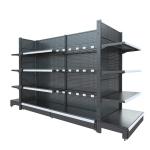 60KG Q235 Chrome Industrial Metal Shelving Rack Supermarket Gondola Shelving