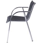 Waterproof Outdoor Table Graden Textilene Chairs With Aluminum Frame
