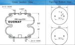 13unc Suspension Air Bag S13043 FD330-22327 Contitech Air Spring