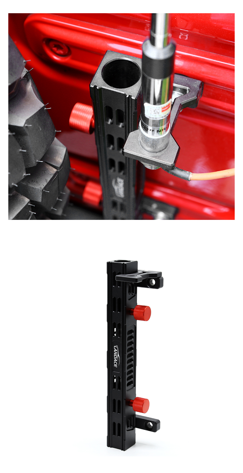323X78X86mm Convenient Function Aluminum Alloy Flagpole Bracket for Car Accessories