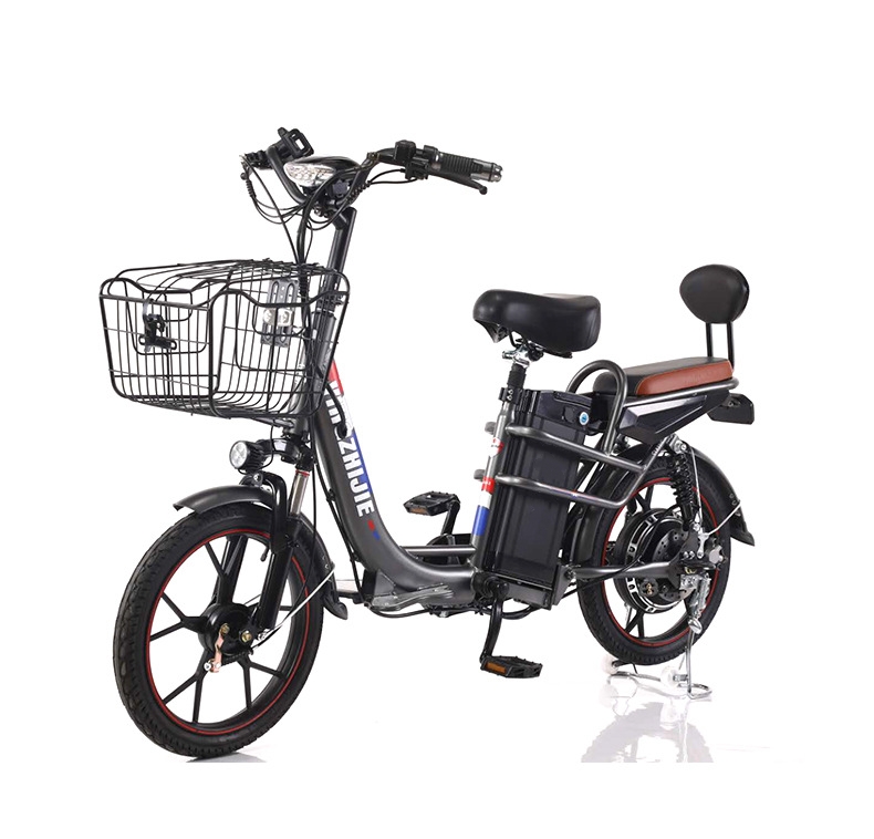 350W Electric City Bike 48V 10Ah Lithium Battery Step Through Full Suspension Ebike