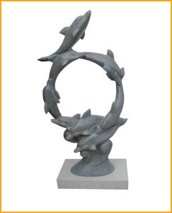 Quality Carving Stone Dolphin Sculpture wholesale