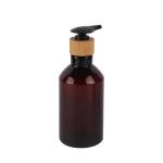 7oz 10oz 16oz Cosmetic Lotion Bottle Refillable Amber Slanted Shoulder PET