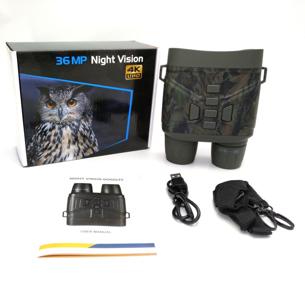 NV4000 4K High-Definition Night Vision Binoculars for Adults 3" LCD Screen can Save Photo and Video