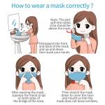 Safety Earloop Face Masks 3 Ply Nonwoven Antiviral Respirator Face Disposable