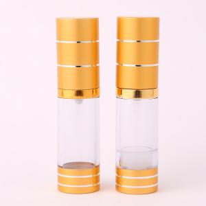 Quality Empty Plastic Cosmetic Packaging 15ml 30ml 50ml Essential Oil Airless Pump Bottle wholesale
