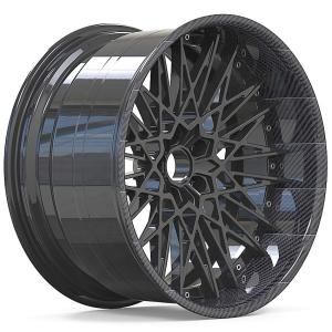 Quality Carbon fiber lip Forged wheels Customized 19 20 21 22 inch custom 2 piece wheels wholesale