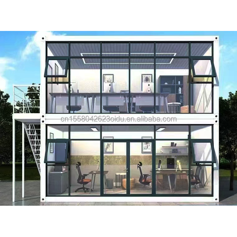 Customized Color 20ft Prefabricated Container House with Kitchen and One Bedroom for Hotel Aluminum Alloy Windows
