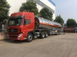 Oil Tank Trailer Fuel Delivery Truck Semi Trailer 45CBM Aluminium Alloy Thermal