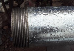 S235JR hot dipped galvanized steel tube