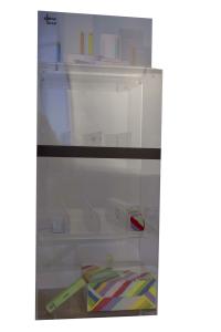 Quality Odorless Corrugated Floor Display Box Antiwear 3 Layers Organic Glass wholesale