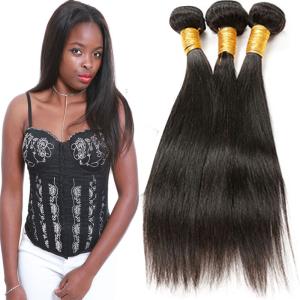 Quality Authentic Remy Brazilian Straight Hair Weave Without Chemical Processed wholesale