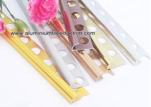 Quality Quarter Round Aluminium Tile Edge Trim For Outside Corner Tile Edge Protection wholesale