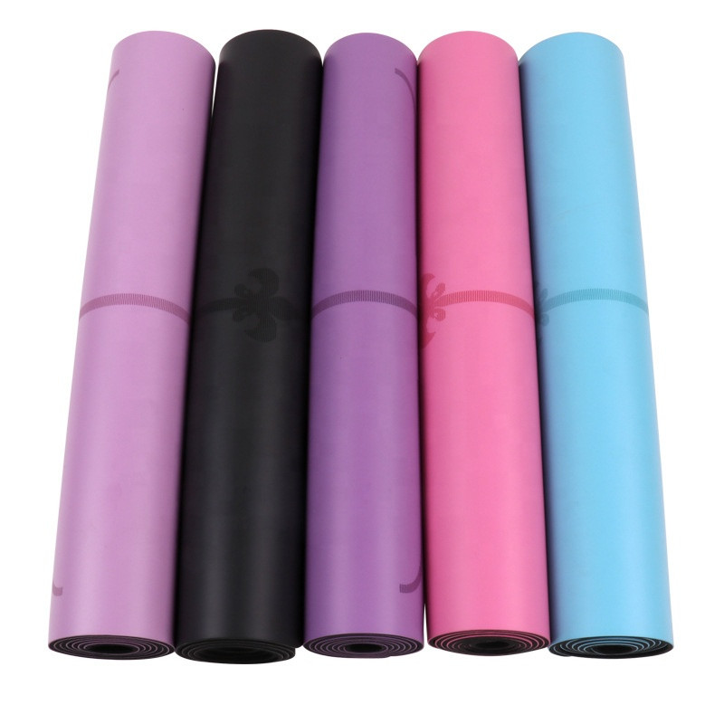 High quality OEM LOGO non-slip Exercise mat natural rubber yoga mat