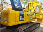 Used Komatsu Excavator PC220-7 1 Year Warranty, Secondhand Digger PC200 PC220