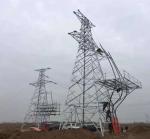 110KV 132KV Anger Steel Lattice Pylon Transmission Tower