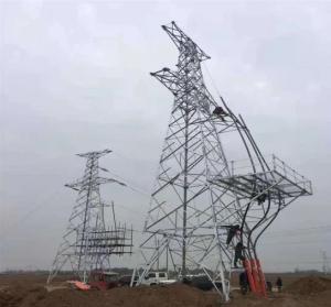 Quality 110KV 132KV Anger Steel Lattice Pylon Transmission Tower wholesale