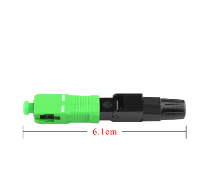 field assembly, fiber optic sc apc fast connector