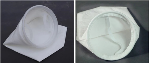 Steel Ring 1 Micron 7 X 32 Polypropylene Felt Filter Bag Five Stitching High Performance